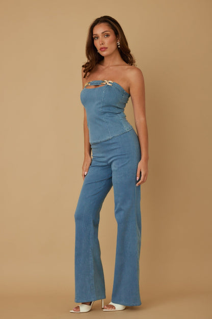 Casual Striped Suit Set - ZumBuys