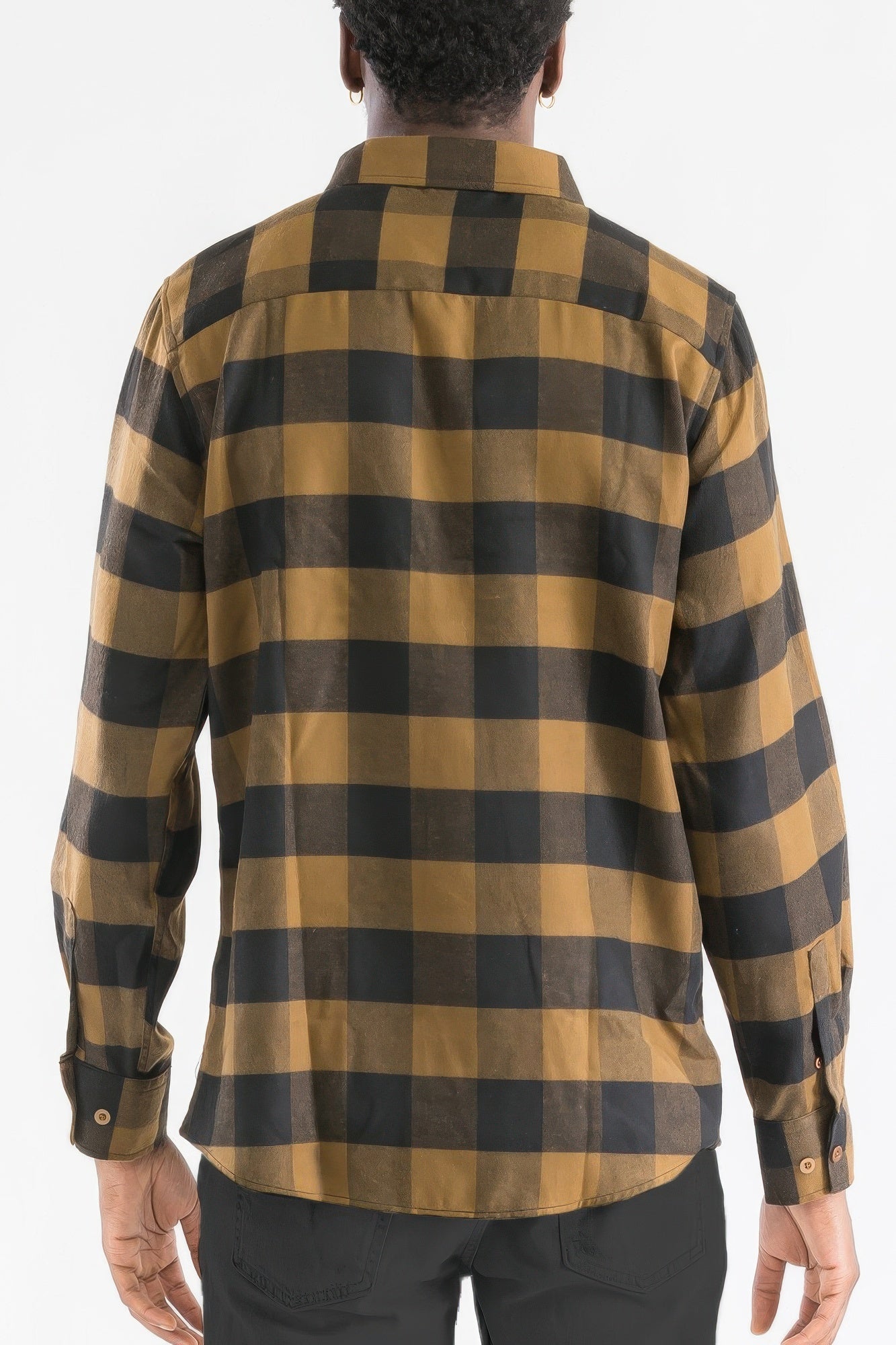 Checkered Long Sleeve Flannel Shirt - ZumBuys