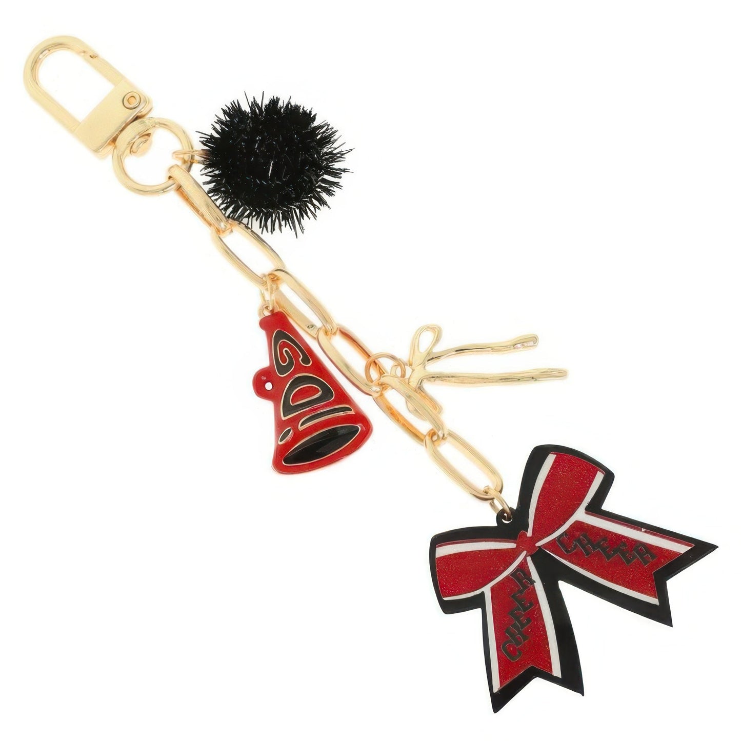Cheer Themed Bag Charm Keychain - ZumBuys