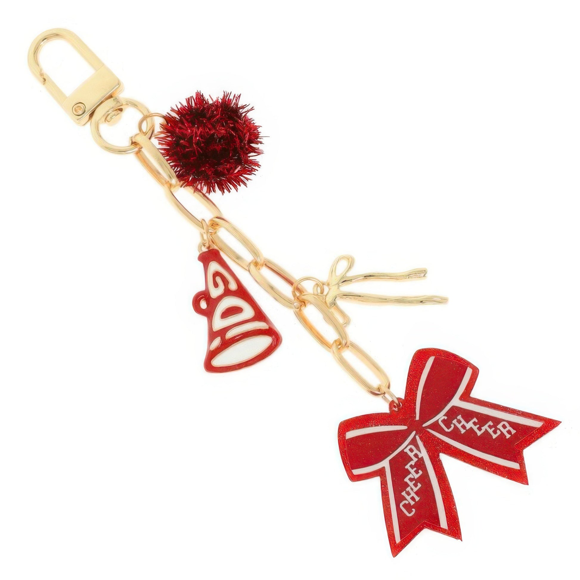 Cheer Themed Bag Charm Keychain - ZumBuys