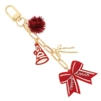 Cheer Themed Bag Charm Keychain - ZumBuys