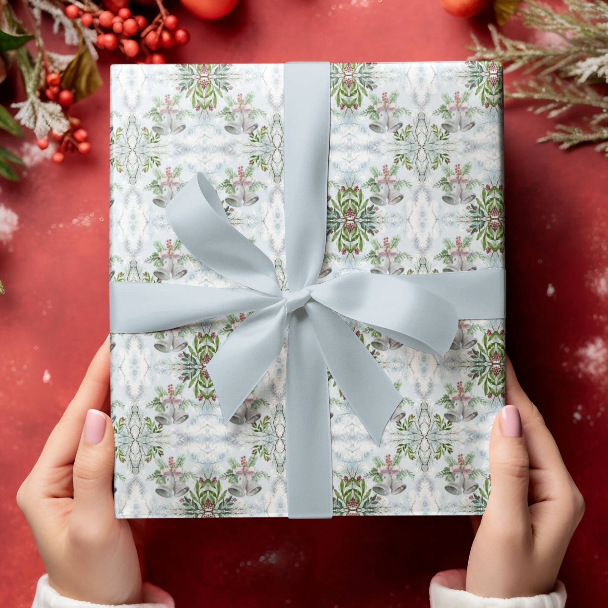 Christmas Bells Wrapping Paper - ZumBuys