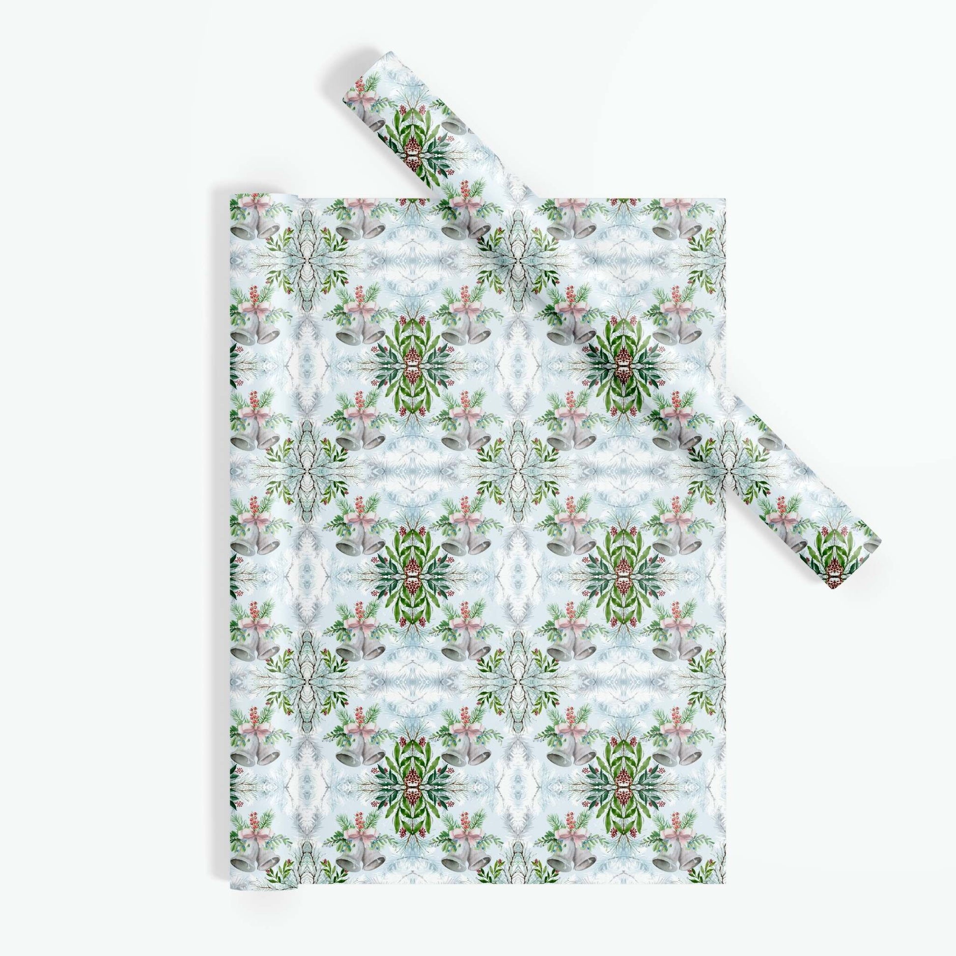 Christmas Bells Wrapping Paper - ZumBuys