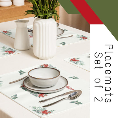 Christmas Candles Placemat, 2pc - ZumBuys