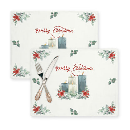 Christmas Candles Placemat, 2pc - ZumBuys