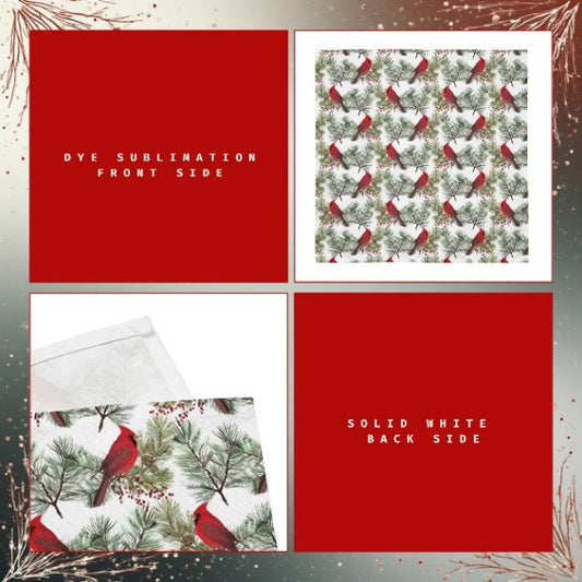 Christmas Cardinals Cloth Napkin Set of 4 - ZumBuys