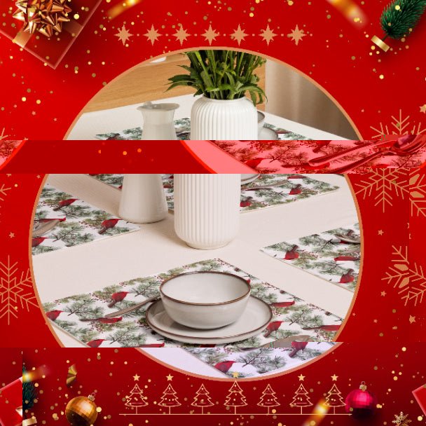 Christmas Cardinals Placemat Set of 4 - ZumBuys