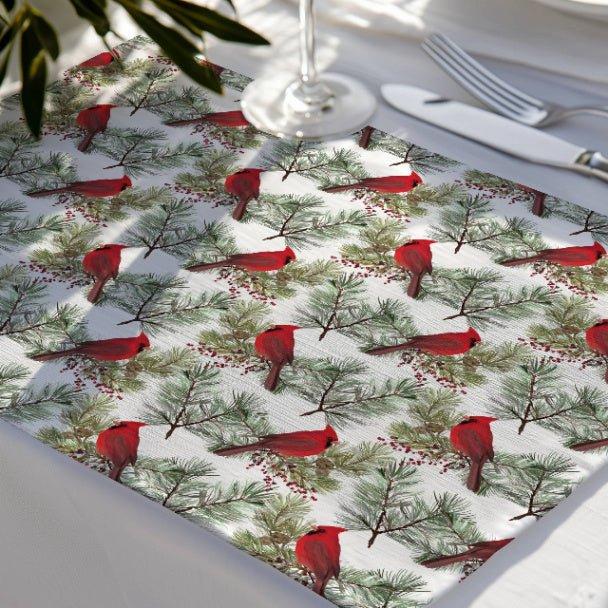 Christmas Cardinals Placemat Set of 4 - ZumBuys