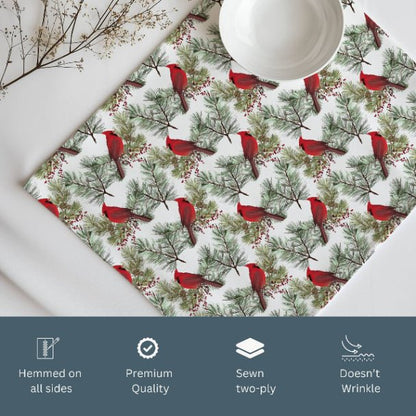 Christmas Cardinals Placemat Set of 4 - ZumBuys