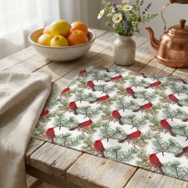 Christmas Cardinals Placemat Set of 4 - ZumBuys