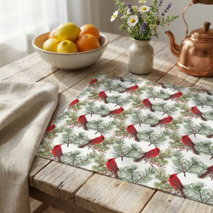 Christmas Cardinals Placemat Set of 4 - ZumBuys