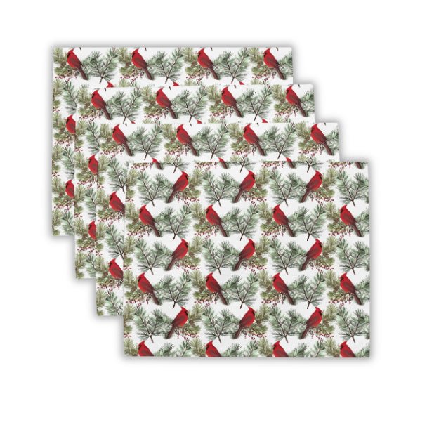 Christmas Cardinals Placemat Set of 4 - ZumBuys