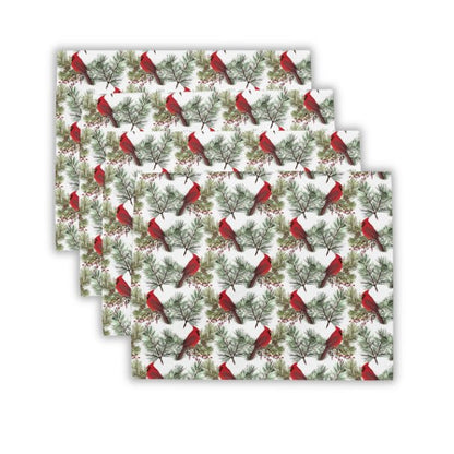 Christmas Cardinals Placemat Set of 4 - ZumBuys