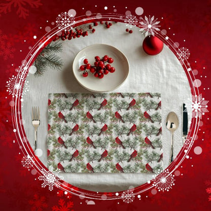 Christmas Cardinals Placemat Set of 4 - ZumBuys