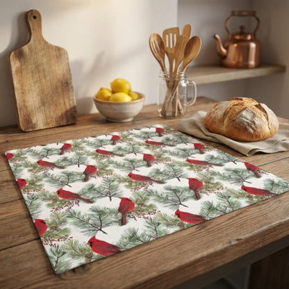 Christmas Cardinals Placemat Set of 4 - ZumBuys