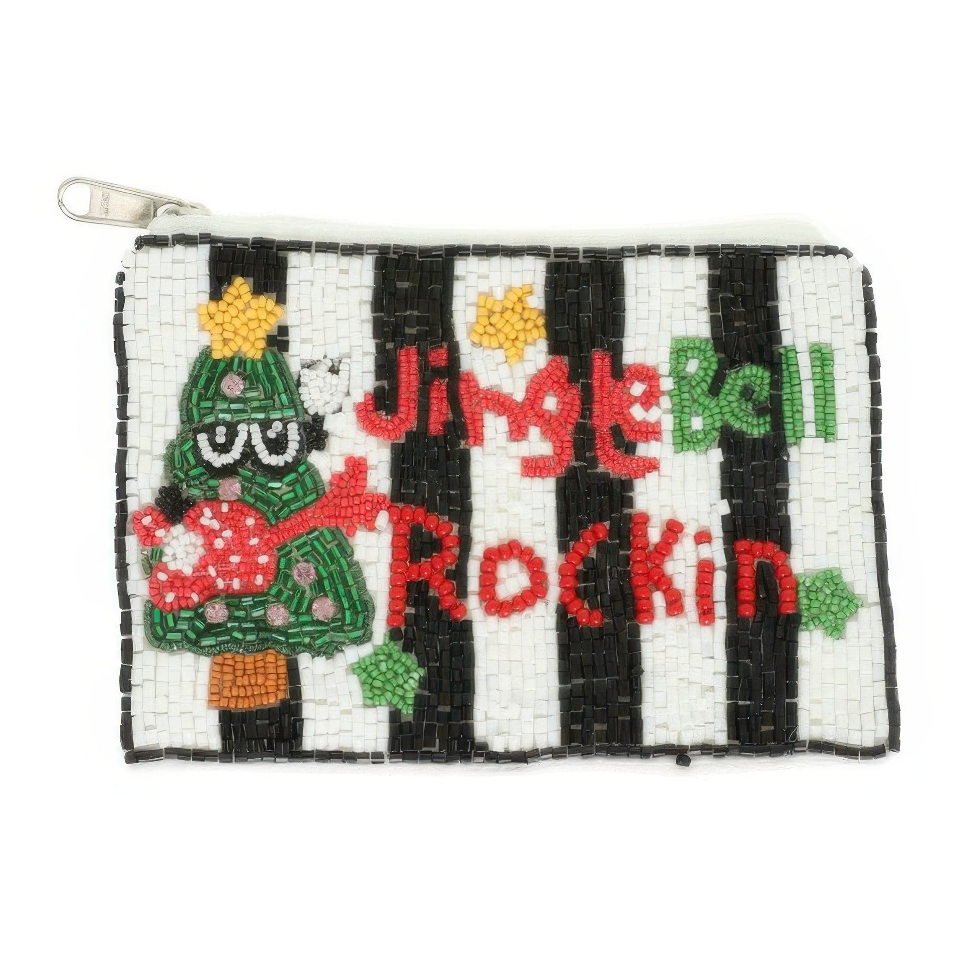 Christmas Jingle Bell Rockin Beaded Coin Bag - ZumBuys