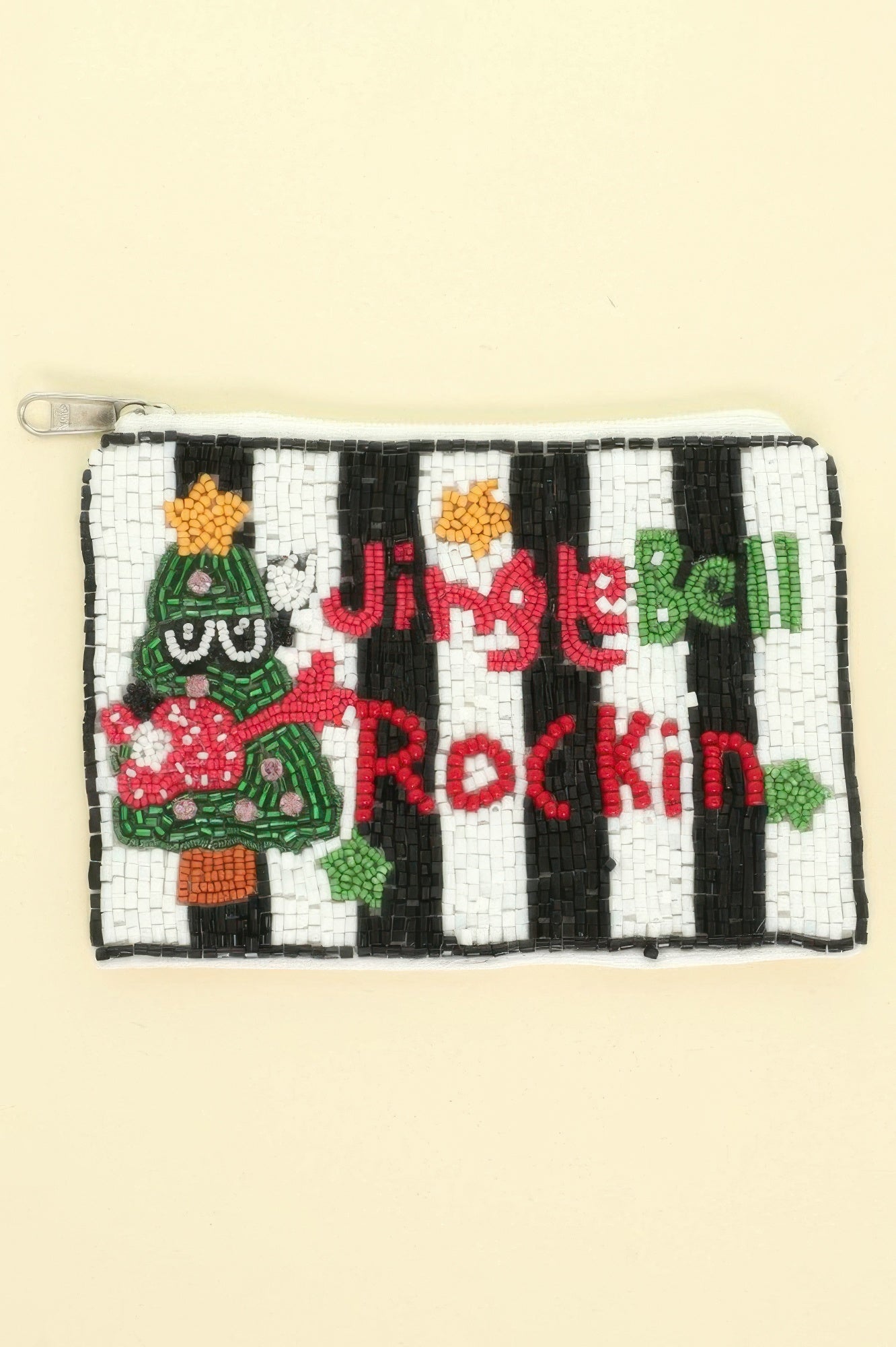 Christmas Jingle Bell Rockin Beaded Coin Bag - ZumBuys
