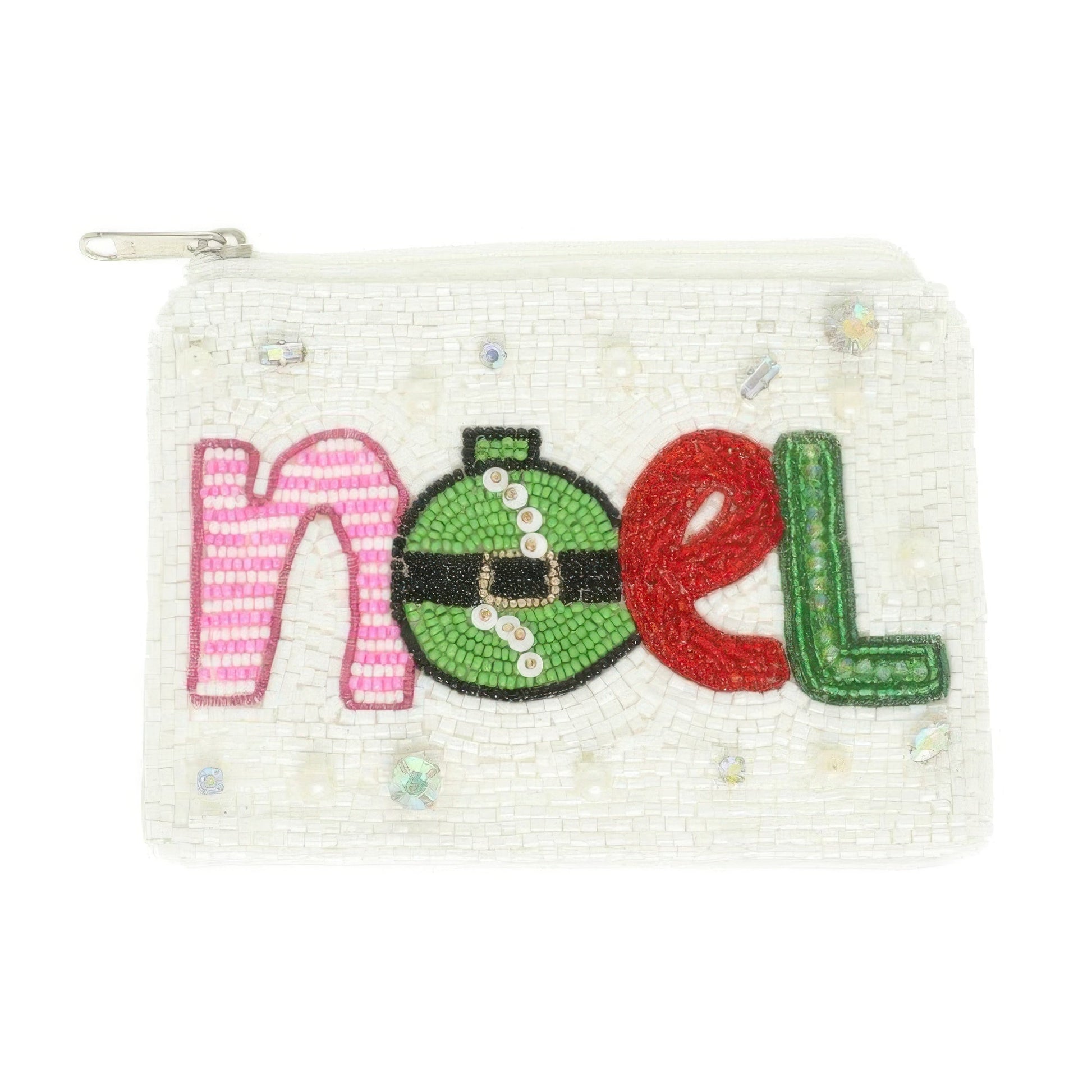 Christmas Noel Beaded Coin Bag - ZumBuys
