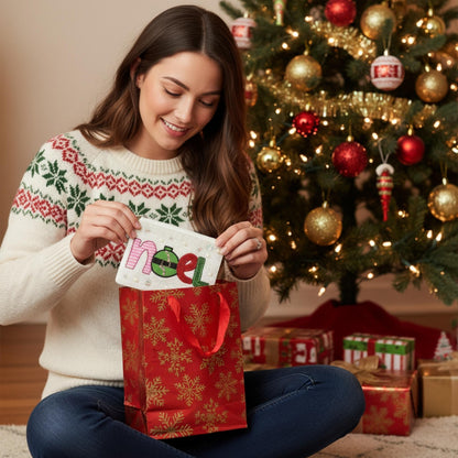 Christmas Noel Beaded Coin Bag - ZumBuys