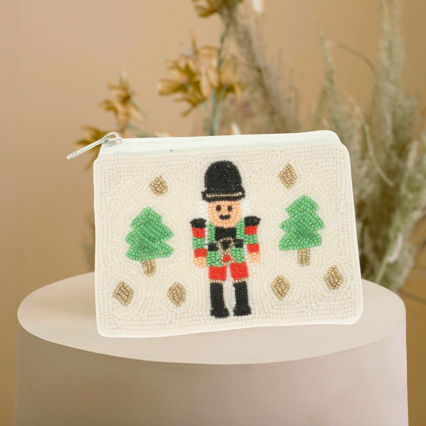 Christmas Nutcracker Beaded Coin Bag - ZumBuys