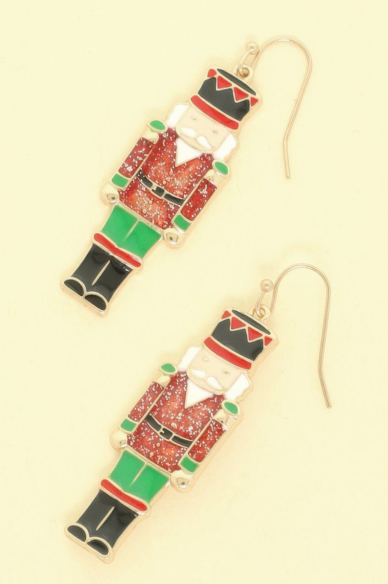 Christmas Nutcracker Enamel Dangle Earrings - ZumBuys