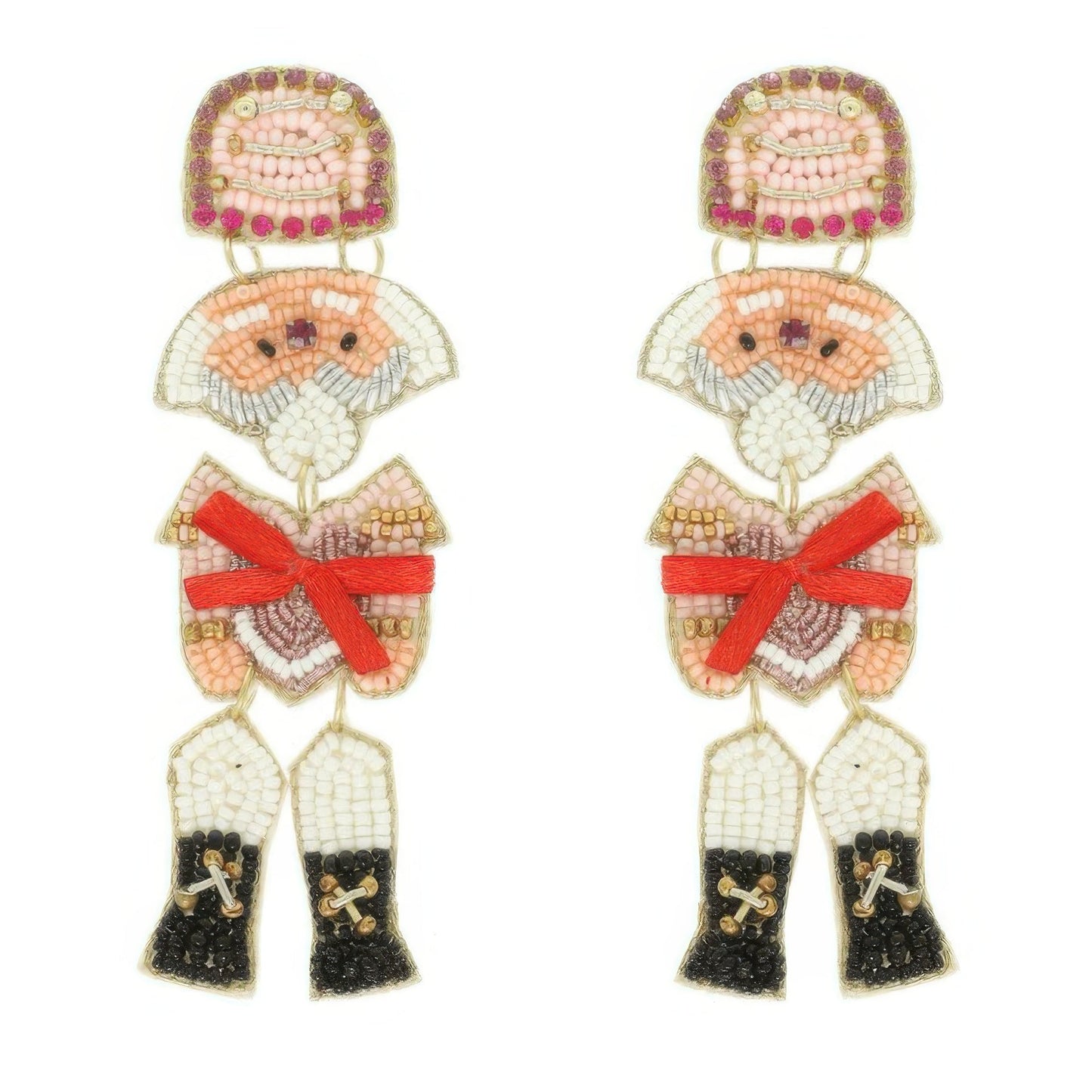 Christmas Nutcracker Seed Bead Earrings - ZumBuys