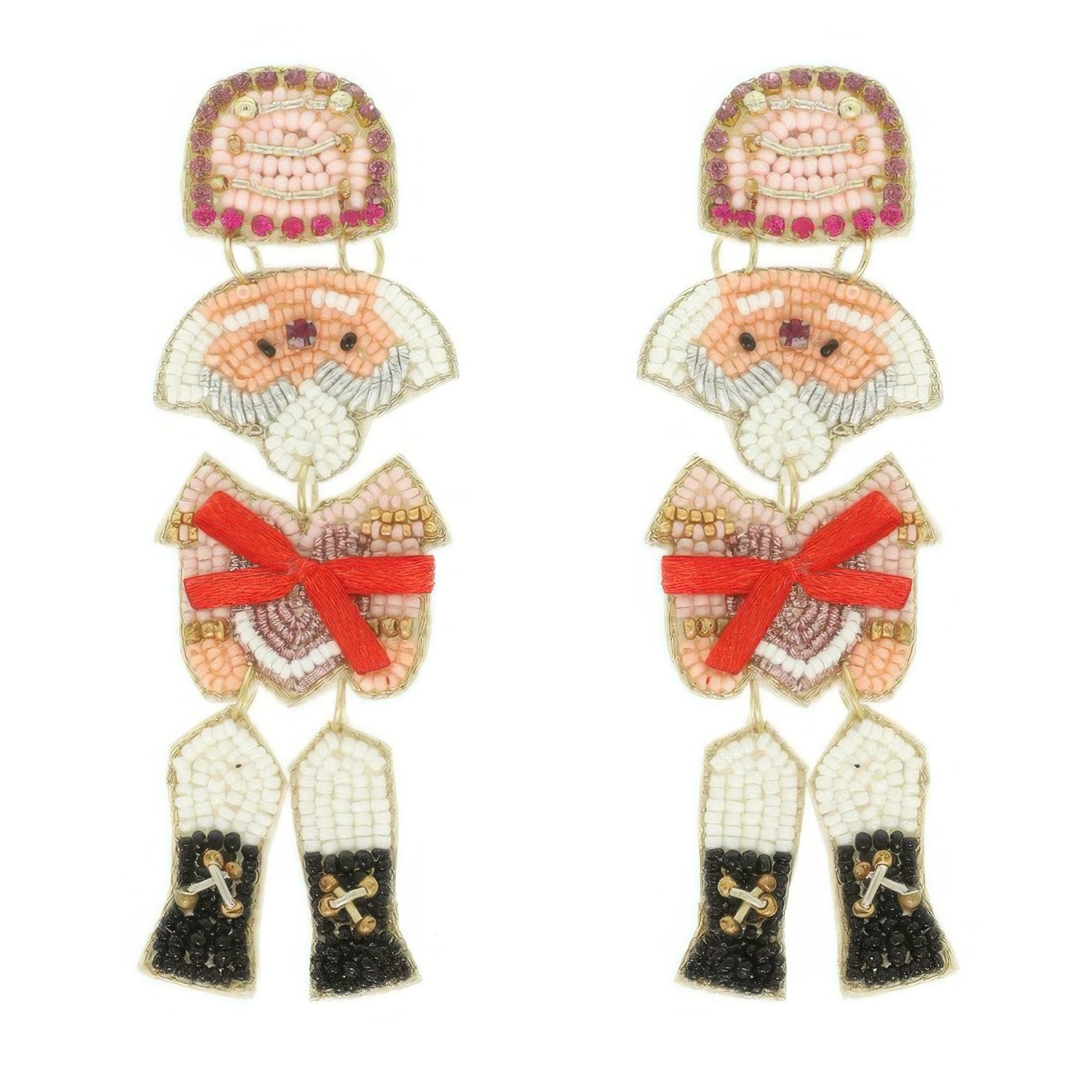 Christmas Nutcracker Seed Bead Earrings - ZumBuys