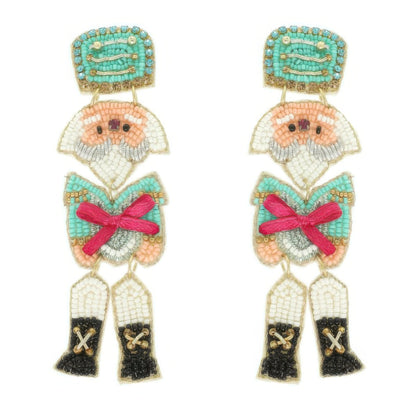 Christmas Nutcracker Seed Bead Earrings - ZumBuys
