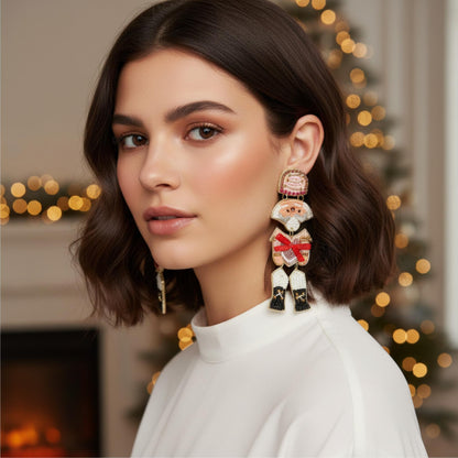 Christmas Nutcracker Seed Bead Earrings - ZumBuys