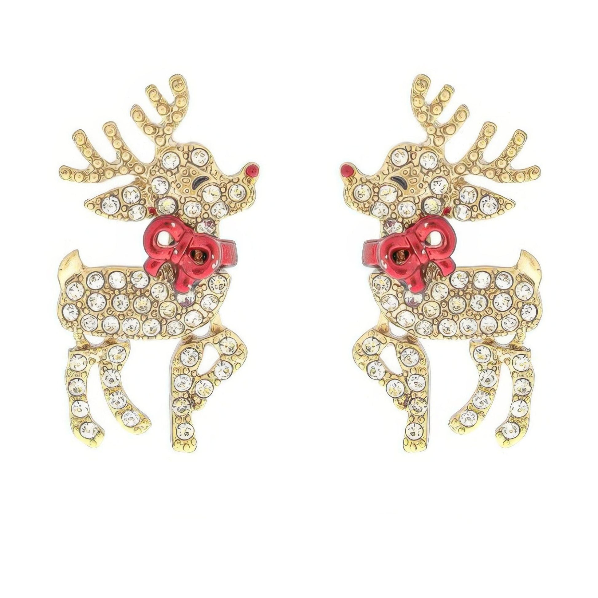 Christmas Reindeer Post Earrings - ZumBuys