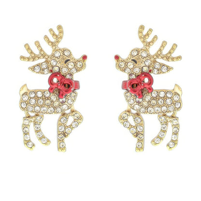 Christmas Reindeer Post Earrings - ZumBuys