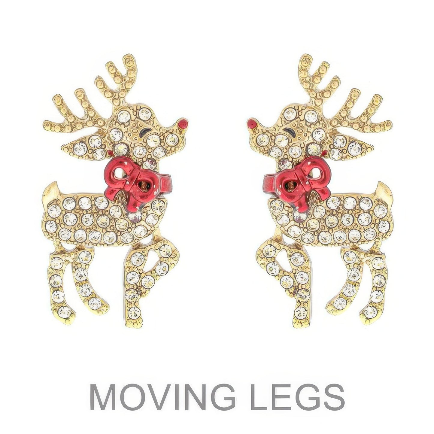 Christmas Reindeer Post Earrings - ZumBuys