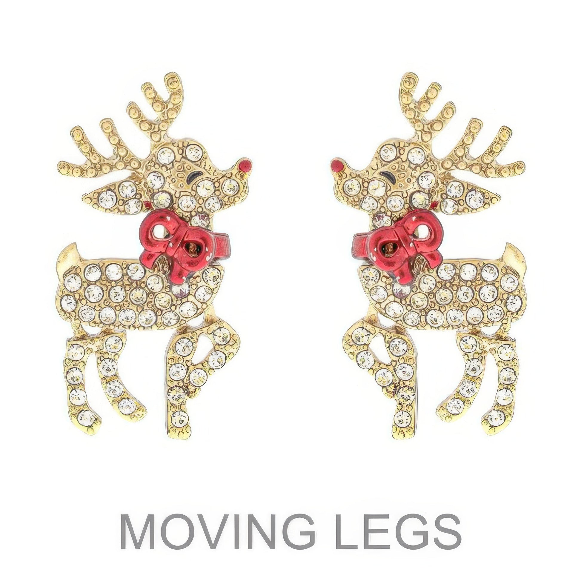Christmas Reindeer Post Earrings - ZumBuys