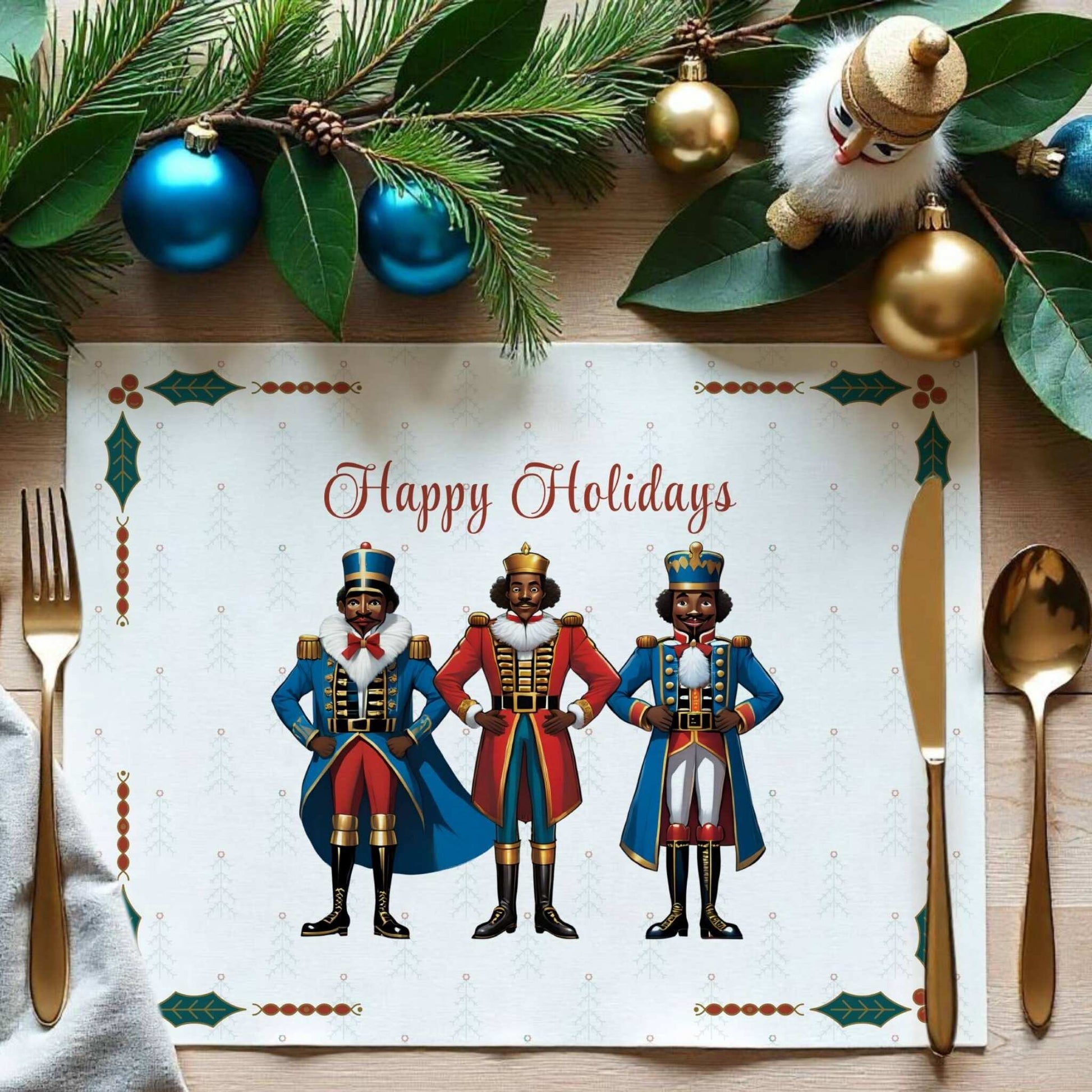 Christmas Soldiers Placemat, 2pc - ZumBuys