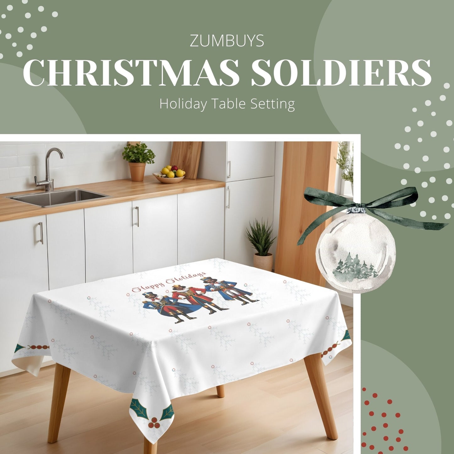 Christmas Soldiers Tablecloth - ZumBuys