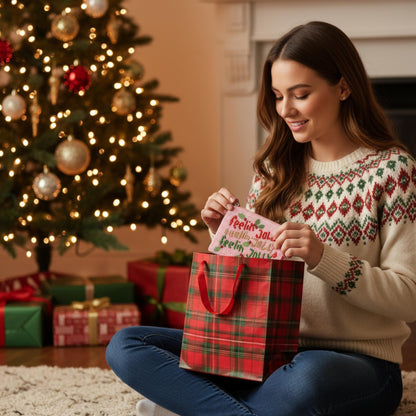 Christmas Themed Beaded Coin Bag - ZumBuys