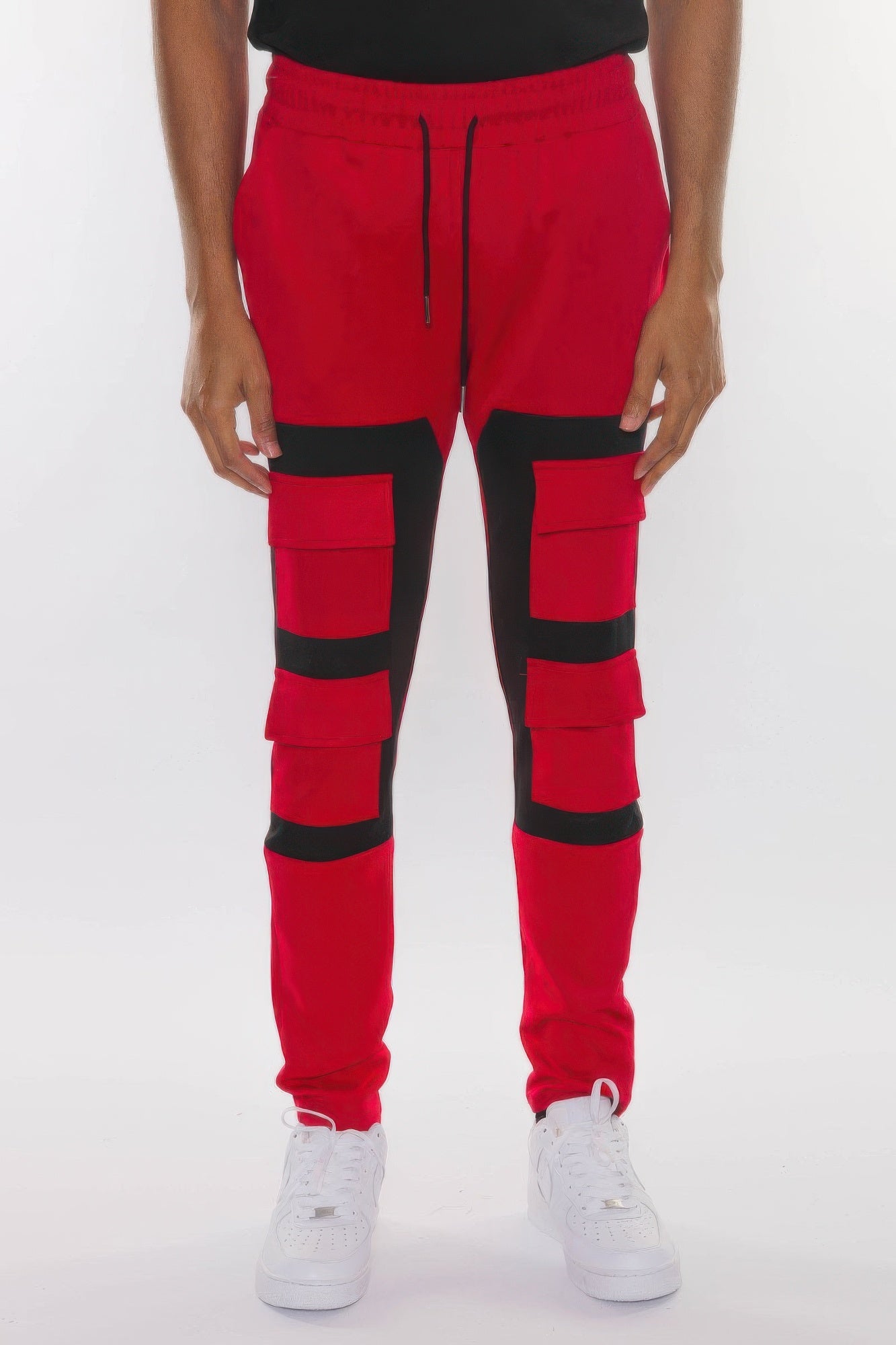 Color Block Cargo Track Pant - ZumBuys