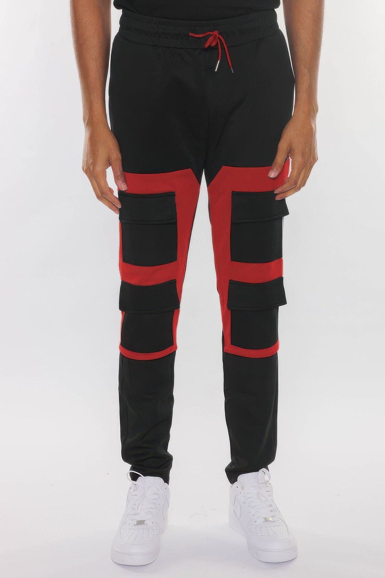 Color Block Cargo Track Pant - ZumBuys