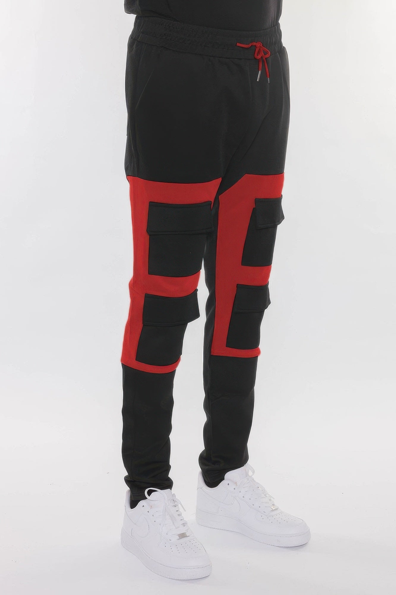 Color Block Cargo Track Pant - ZumBuys