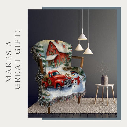 Country Christmas Delight Woven Blankets - ZumBuys