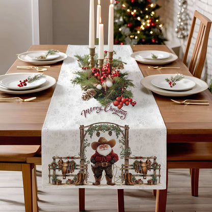 Cowboy Claus Table Runner (Cotton, Poly) - ZumBuys