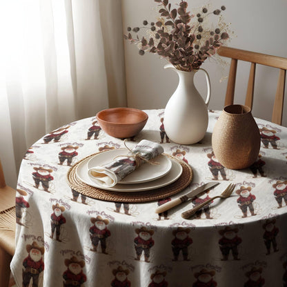 Cowboy Claus Tablecloth - ZumBuys