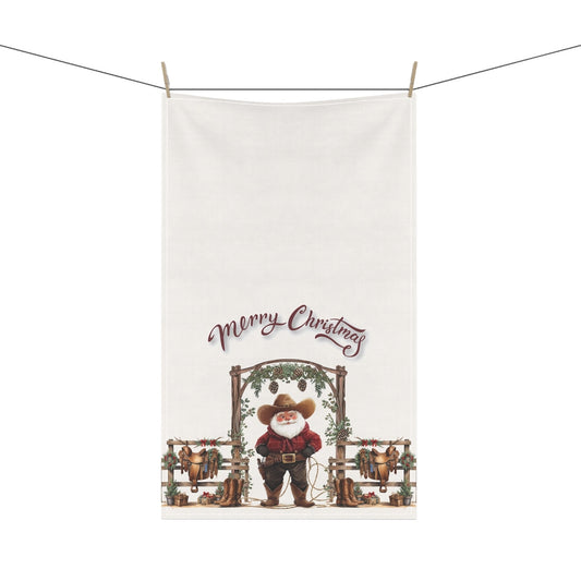 Cowboy Claus Tea Towels (cotton, poly) - ZumBuys