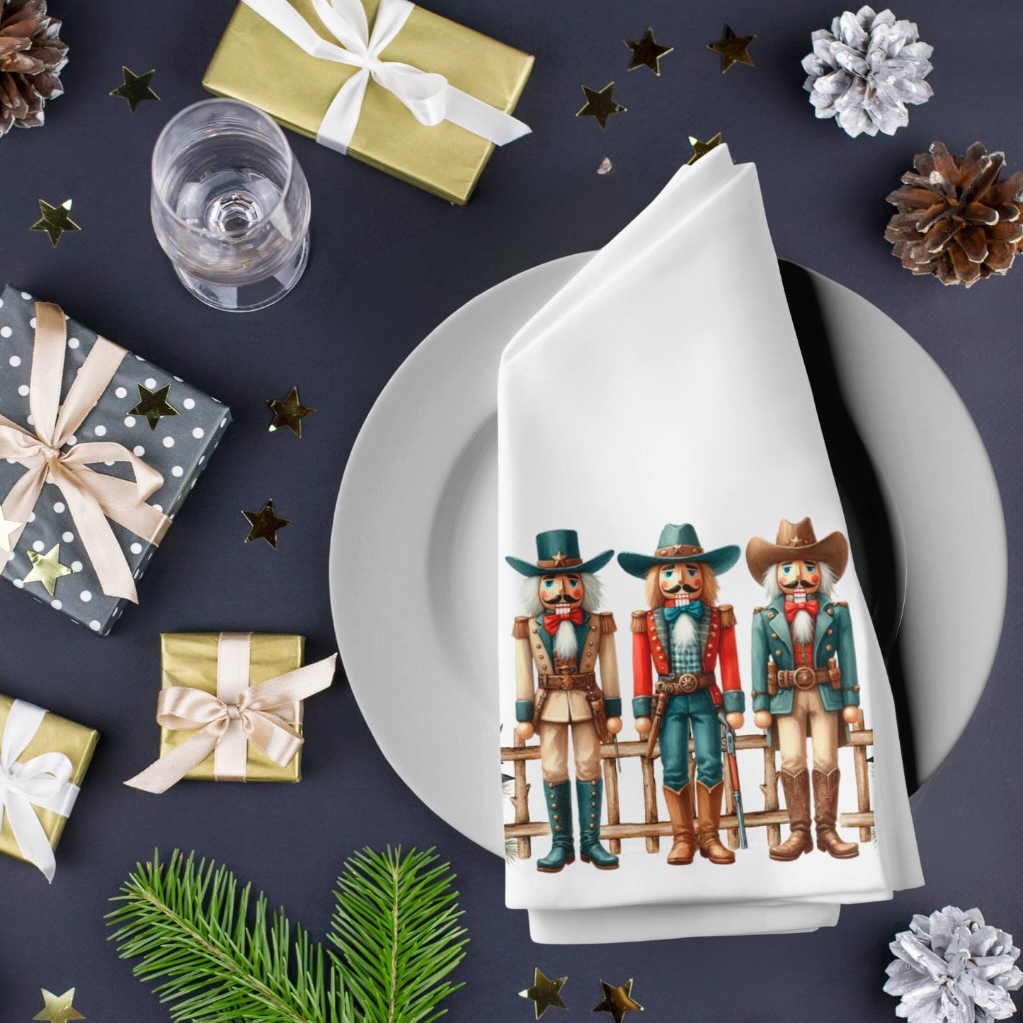 Cowboy Nutcracker Cloth Napkins (4PK) - ZumBuys