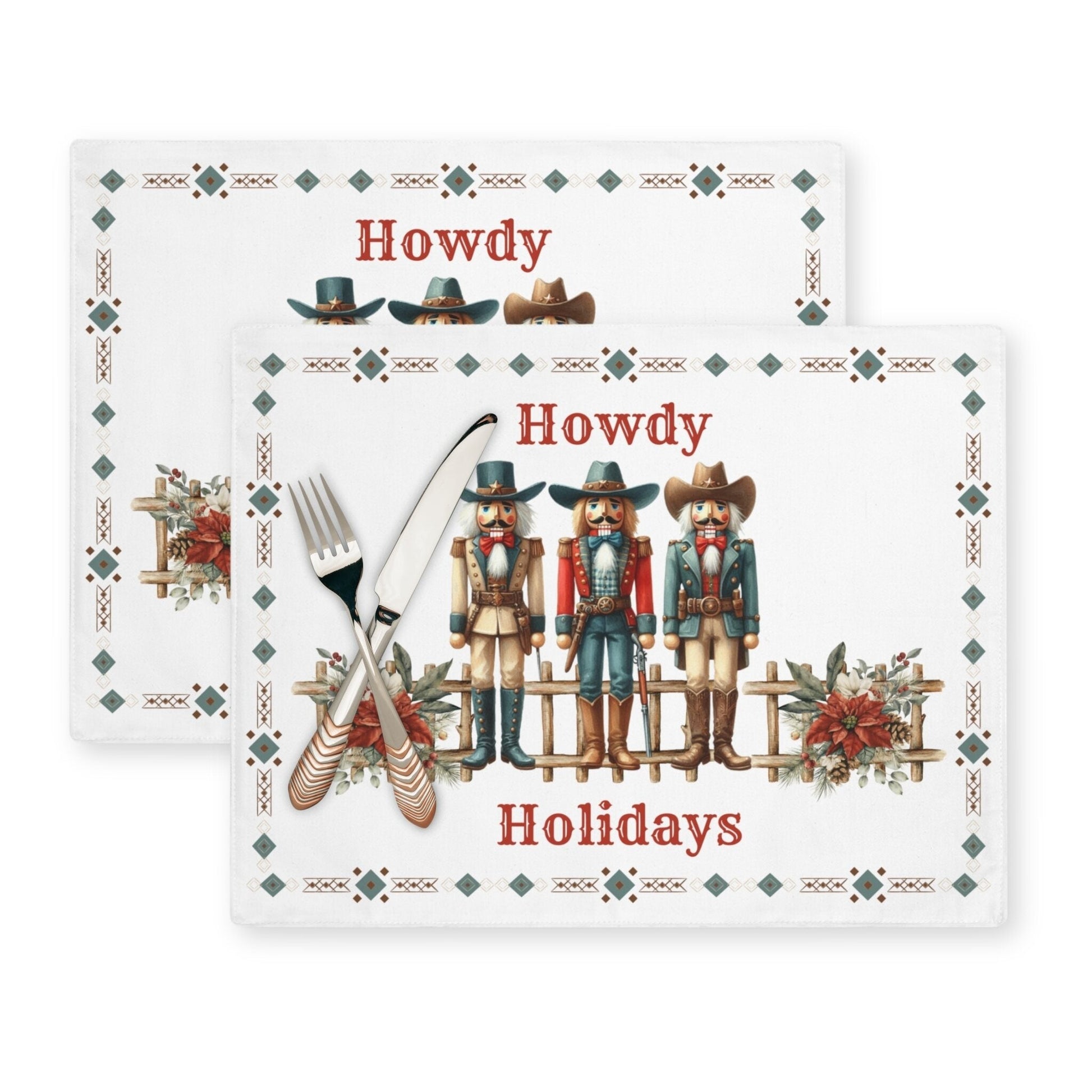 Cowboy Nutcracker Placemat, 2pc - ZumBuys