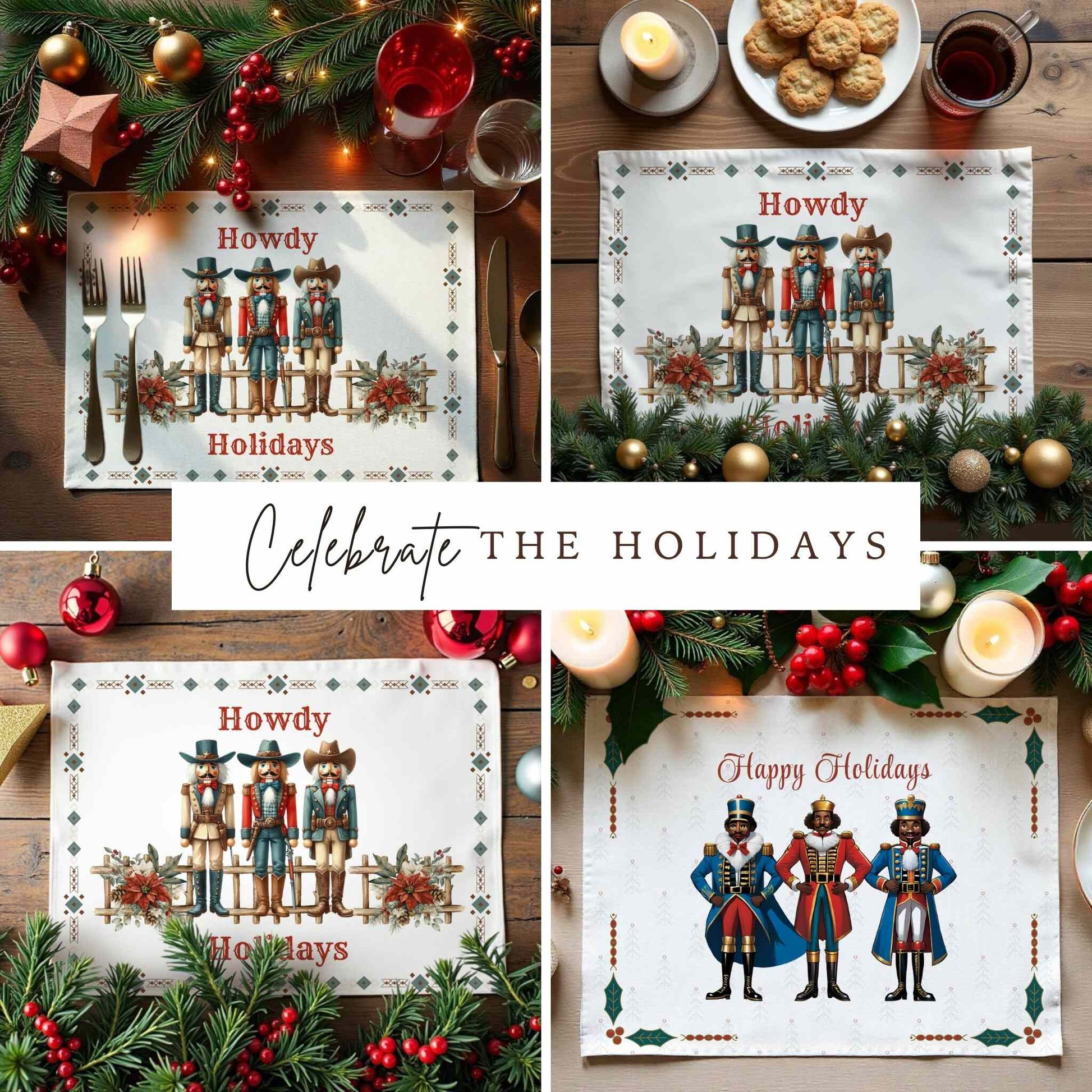 Cowboy Nutcracker Placemat, 2pc - ZumBuys