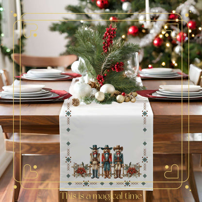 Cowboy Nutcracker Table Runner (Cotton, Poly) - ZumBuys