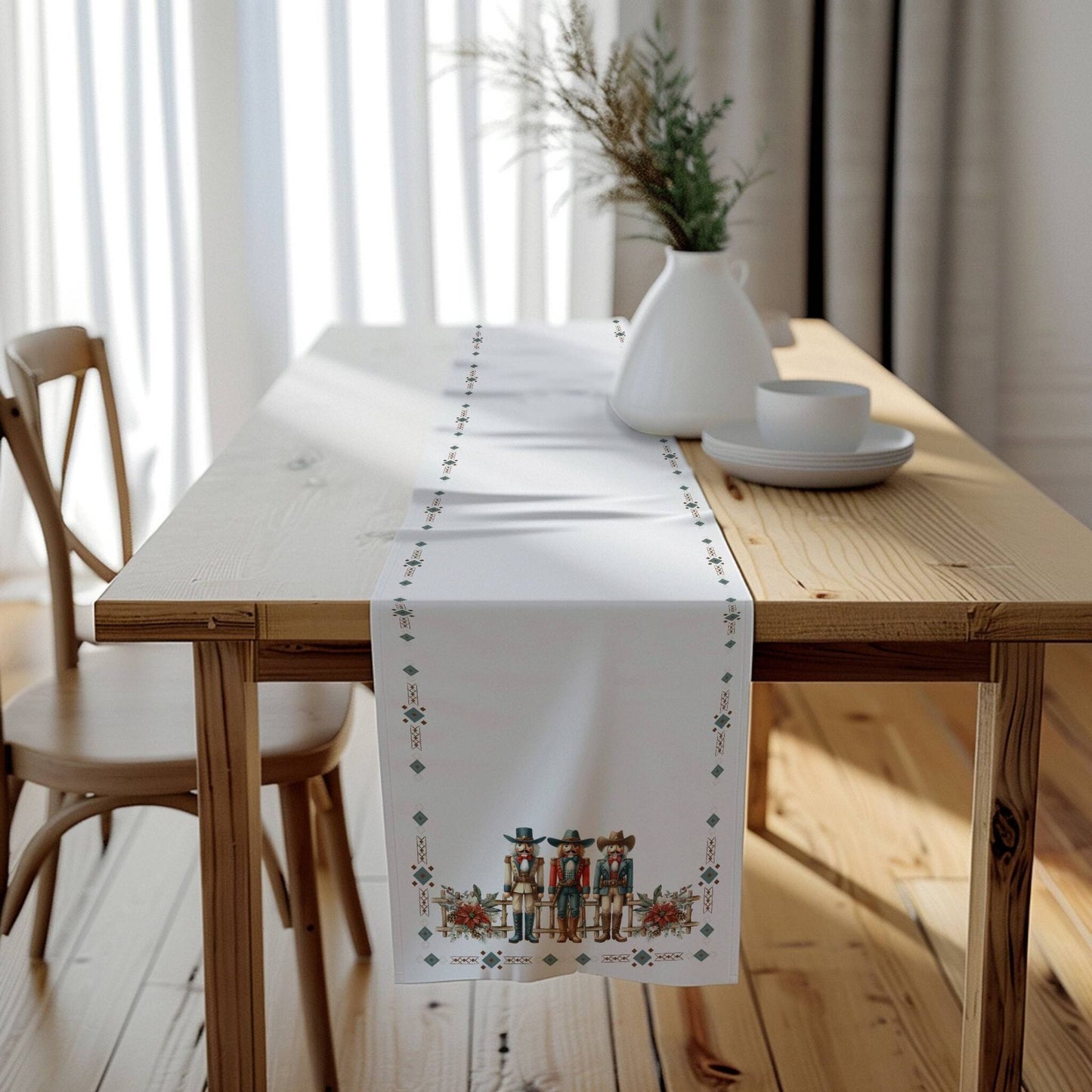 Cowboy Nutcracker Table Runner (Cotton, Poly) - ZumBuys