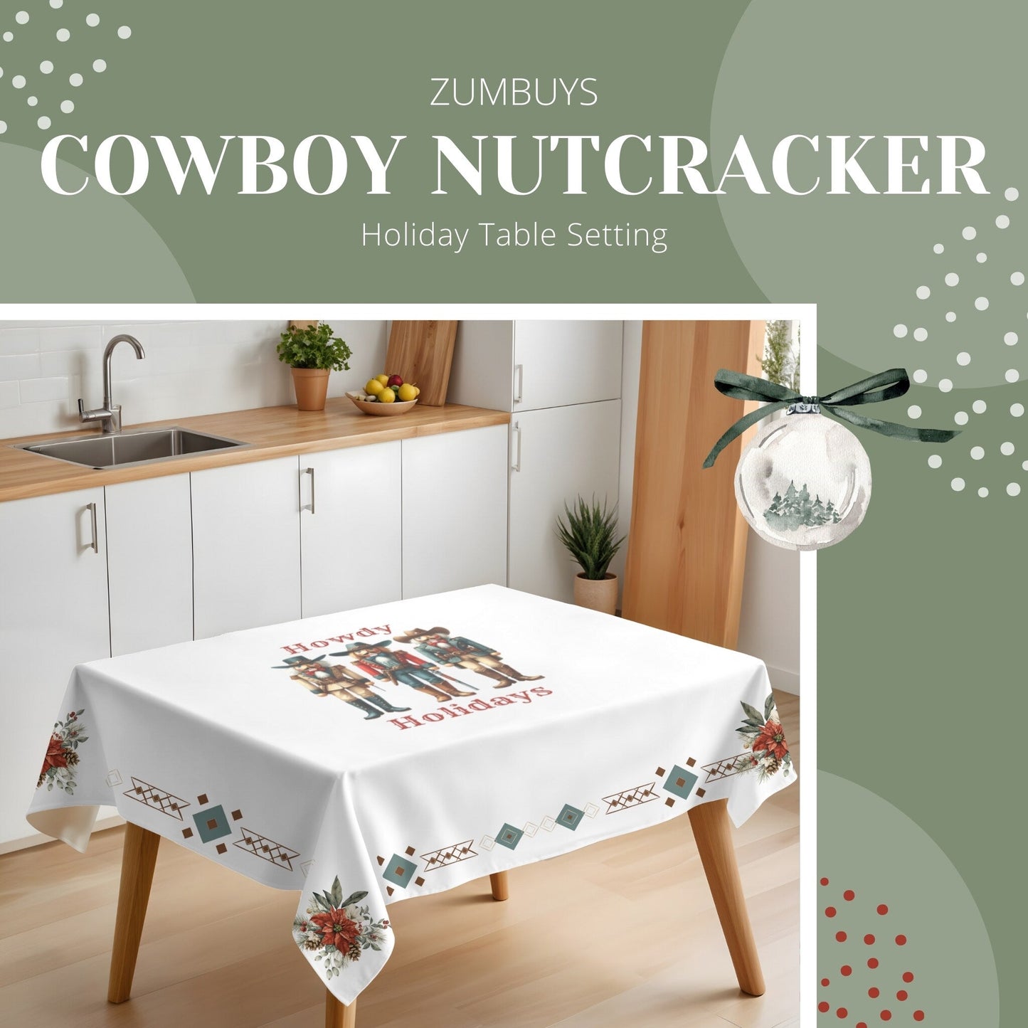 Cowboy Nutcracker Tablecloth - ZumBuys