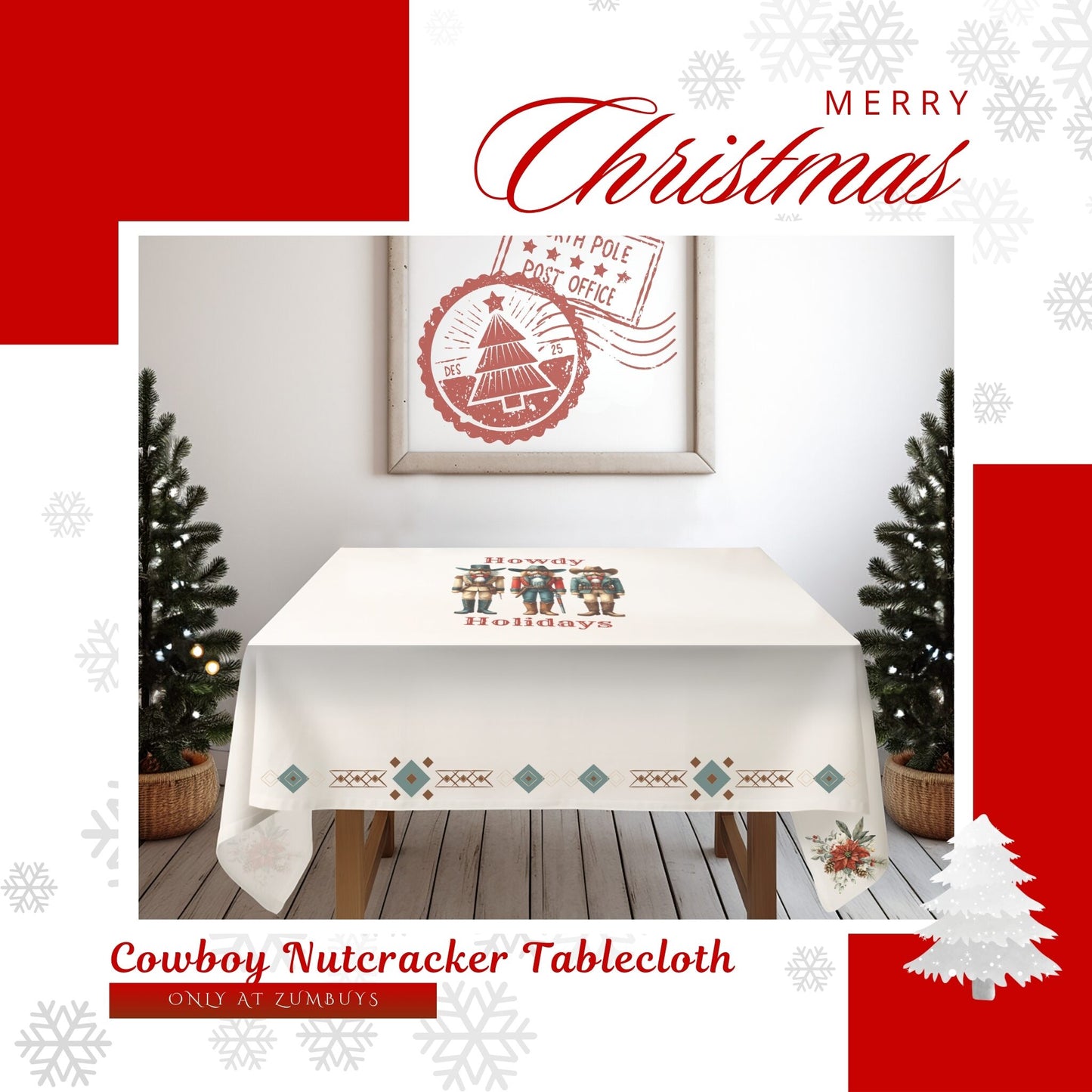 Cowboy Nutcracker Tablecloth - ZumBuys